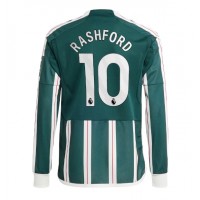 Billiga Manchester United Marcus Rashford #10 Borta fotbollskläder 2023-24 Långärmad